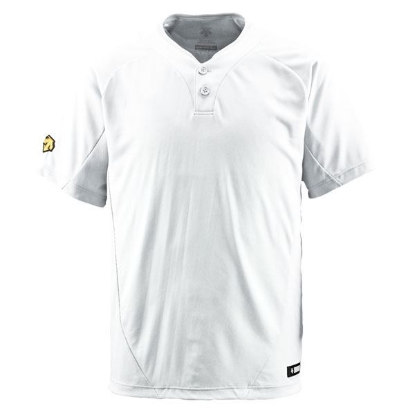 デサント（DESCENTE） ベースボールシャツ（2ボタン） （野球） DB201 Sホワイト O〔代引不可〕の通販は