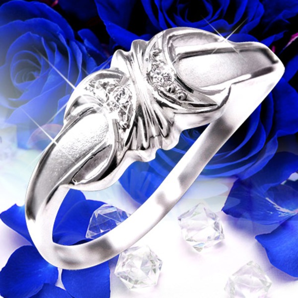 ダイヤリング 指輪エレガントリング 9号(代引不可) 動画⁄ギフト品質⁄9号 エル ELLE リング 指輪