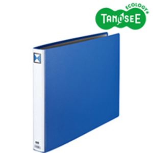 （まとめ）両開きパイプ式ファイル A3-E 30mmとじ 青 30冊〔代引不可〕の通販は