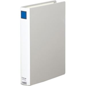 キングジム パイプ式ファイル/スーパードッチ脱着イージー 〔A4/タテ型〕 10冊入り とじ厚：30mm 2473GXA グレー〔代引不可〕の通販は