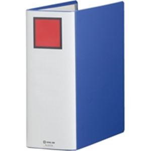 キングジム パイプ式ファイル/スーパードッチ脱着イージー 〔A4/タテ型〕 10冊入り とじ厚：100mm 2470A 青〔代引不可〕