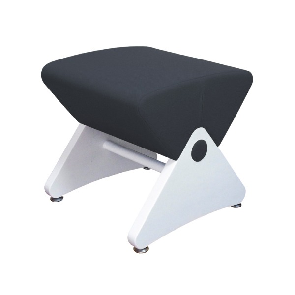 デザイナーズスツール アジャスター付き ホワイト（布：グリーン／ＡＢＳ）〔Ｍｏｎａ．Ｄｅｅ〕モナディー ＷＡＳ０１Ｓ〔代引不可〕 デザイナーズスツール アジャスター付き ホワイト（布：ダークグリーン