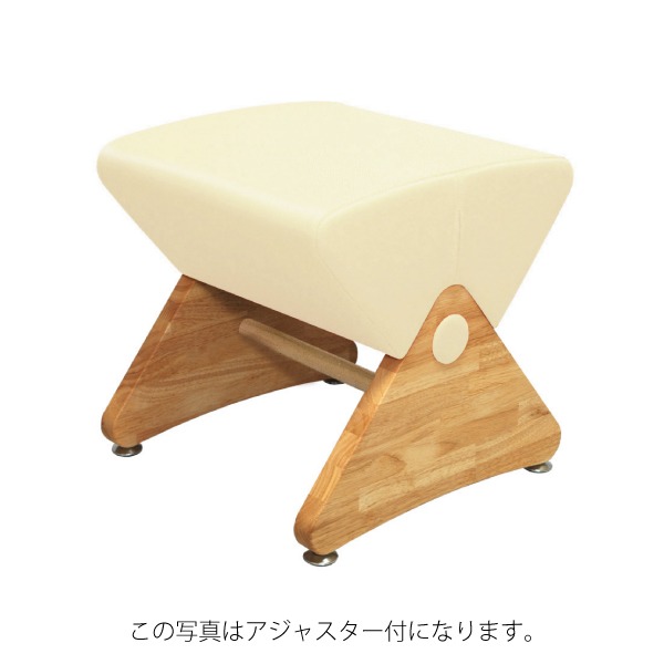 デザイナーズスツール アジャスター付き ホワイト（布：グレー／ＰＵ）〔Ｍｏｎａ．Ｄｅｅ〕モナディー ＷＡＳ０１Ｓ デザイナーズスツール アジャスター付き ホワイト（ビニールレザー