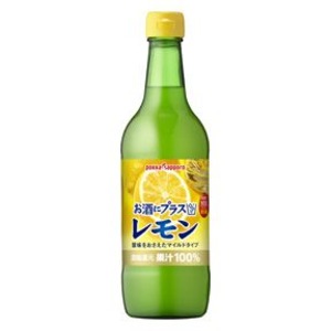 〔まとめ買い〕ポッカサッポロ お酒にプラス レモン 540ml 瓶 12本入り（1ケース）〔代引不可〕の通販は