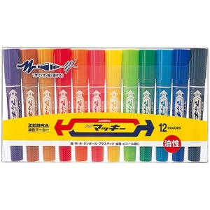 (業務用2セット) ZEBRA ゼブラ 油性ペン/ハイマッキー 〔太字・細字/12色組み〕 MC12C〔代引不可〕 5,482円