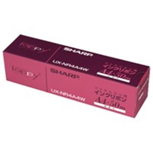 （まとめ）シャープ SHARP 普通紙FAXリボン UX-NR4A4W〔×2セット〕〔代引不可〕
