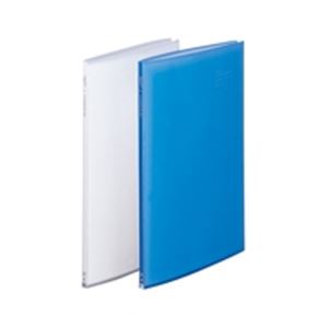 (業務用10セット) LIHITLAB クリアファイル/ポケットファイル 〔B4/タテ型〕 20ポケット 固定式 G3132-8 ブルー〔代引不可〕の通販は