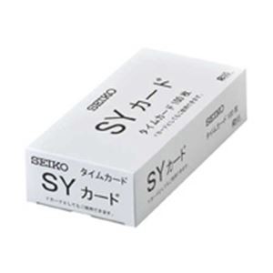 （まとめ）セイコープレシジョン タイムカード CA-SY 100枚〔×3セット〕〔代引不可〕の通販は