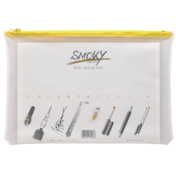 (業務用10セット) LIHITLAB クリアケース/書類入れ 〔B5サイズ/マチなし〕 ビニール製 半透明 横型 F-262 イエロー(黄)〔代引不可〕の通販は