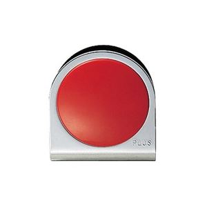 （まとめ）プラス カラーマグネット クリップ 大 赤〔×10セット〕〔代引不可〕の通販は 6,218円