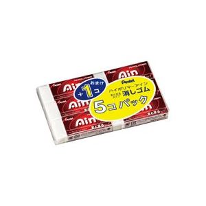 （まとめ）ぺんてる 消しゴムAin5+1個 ZEAS10-6〔×10セット〕〔代引不可〕の通販は 7,112円