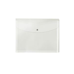 （まとめ）プラス ポケット付エンベロープ 横型マチ付 透明〔×20セット〕〔代引不可〕