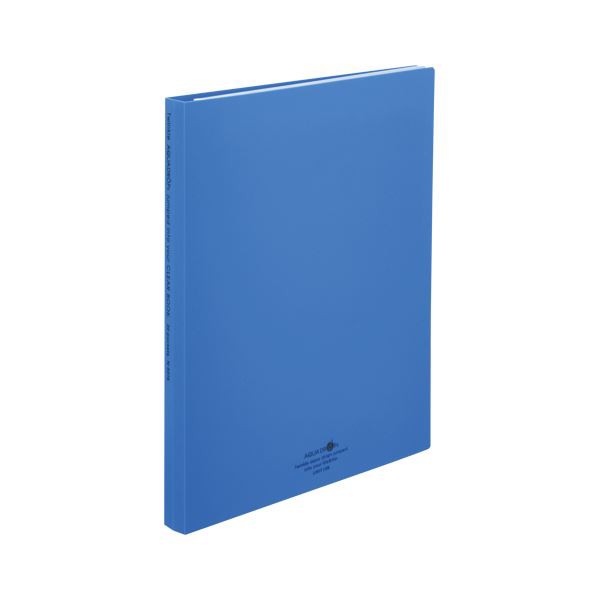 （まとめ） リヒトラブ AQUA DROPs クリヤーブック〈ポケット交換タイプ〉 A4判タテ型（30ポケット）・30穴 N-5016-8 青 1冊入 〔×3セット〕〔代引不可〕の通販は