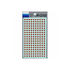 （まとめ） エーワン カラーラベル 丸型5mm径 07067 茶 1P9シート（1800片）入 〔×10セット〕〔代引不可〕