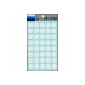 （まとめ） エーワン カラーラベル 丸型15mm径 07030 白 1P14シート（560片）入 〔×10セット〕〔代引不可〕