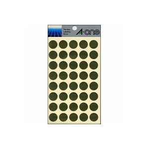 （まとめ） エーワン カラーラベル 丸型15mm径 07031 金 1P8シート（320片）入 〔×10セット〕〔代引不可〕