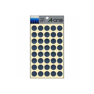 （まとめ） エーワン カラーラベル 丸型15mm径 07032 銀 1P8シート（320片）入 〔×10セット〕〔代引不可〕
