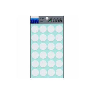 （まとめ） エーワン カラーラベル 丸型20mm径 07050 白 1P14シート（336片）入 〔×10セット〕〔代引不可〕