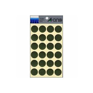 （まとめ） エーワン カラーラベル 丸型20mm径 07051 金 1P8シート（192片）入 〔×10セット〕〔代引不可〕