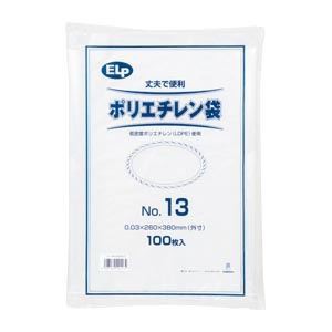 まとめ） シモジマ ポリエチレン規格袋 6999513 100枚入 〔×5セット〕〔代