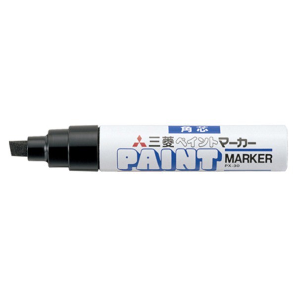（まとめ） 三菱鉛筆 ペイントマーカー 太字（8.5mm） PX-30.24 黒 1本入 〔×10セット〕〔代引不可〕の通販は