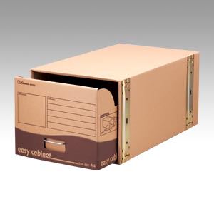 （まとめ） ゼネラル イージーキャビネット 段ボール製・補強材：鉄製 強化型 ECK-001 1個入 〔×2セット〕〔代引不可〕