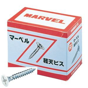 (まとめ)軽天ビス/ネジ 〔白頭22mm/1000本入×2セット〕 マーベル K-22C〔代引不可〕の通販は