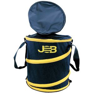 (まとめ)現場用折りたたみ式ゴミ箱 〔Mサイズ×2セット (フタ付)〕 ジョブマスター JGB-MF〔代引不可〕