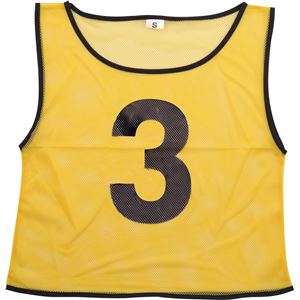 (まとめ)アーテック チームベスト/ビブス 〔ゼッケン入り 10枚組〕 大 イエロー(黄)〔代引不可〕の通販は