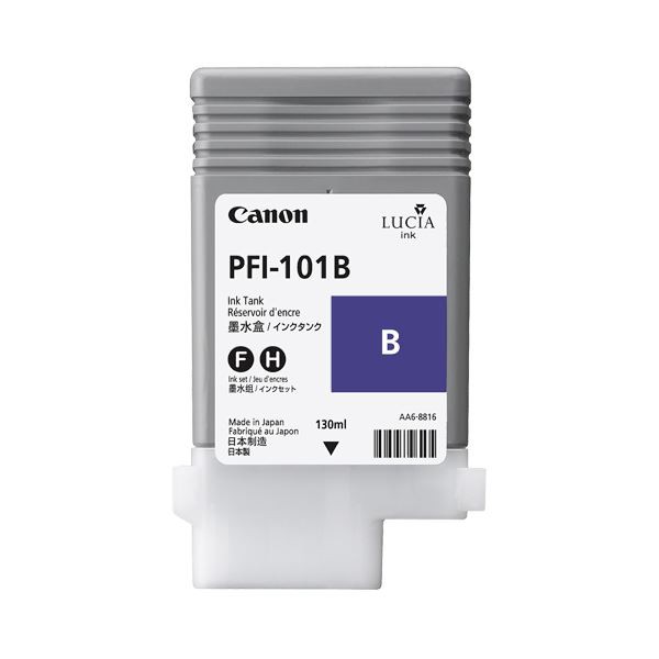 （まとめ） キヤノン Canon インクタンク PFI-101 顔料ブルー 130ml 0891B001 1個 〔×6セット〕〔代引不可〕の通販は 87,830円