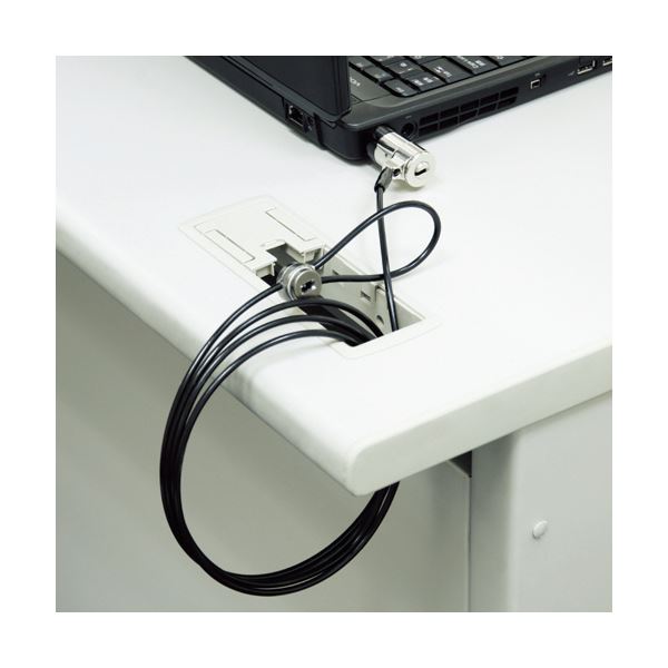 (まとめ) 明晃化成工業 パソコンセキュリティ スプリング式ディンプルキーワイヤーロック 個別キー KWL92-B 1パック 〔×5セット〕〔代引の通販は