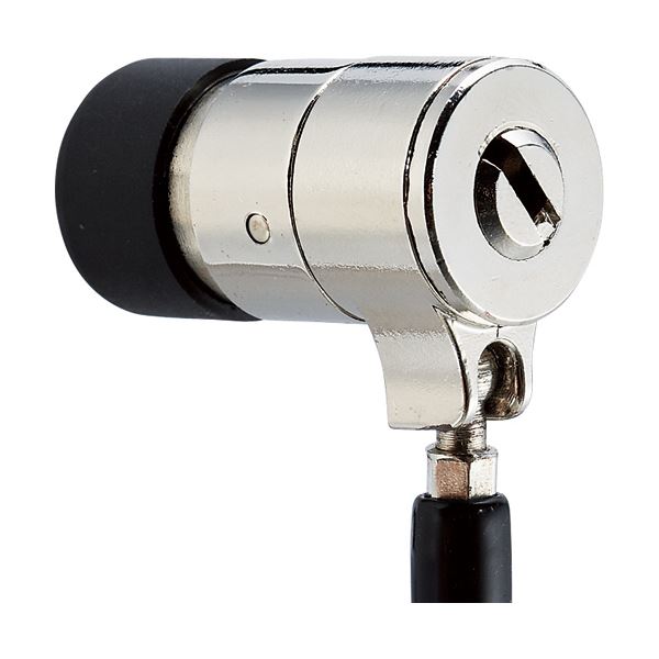 (まとめ) 明晃化成工業 パソコンセキュリティ スプリング式ディンプルキーワイヤーロック 個別キー KWL92-B 1パック 〔×5セット〕〔代引の通販は