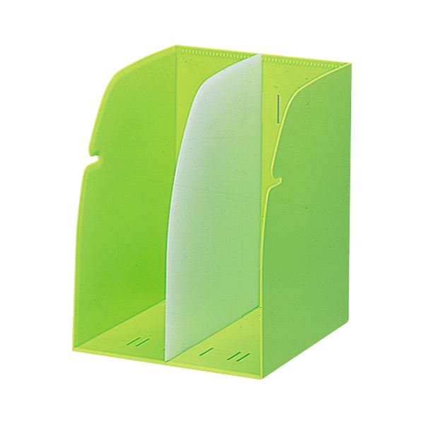 (まとめ) リヒトラブ REQUEST ブックスタンド 2ブロック 黄緑 G1620-6 1個 〔×4セット〕〔代引不可〕の通販は