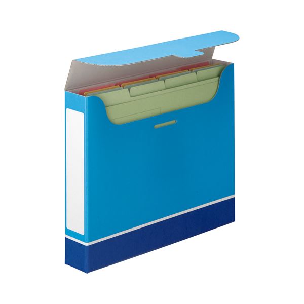 （まとめ） TANOSEE ファイルボックス A4 背幅32mm 青 1パック（5冊） 〔×5セット〕〔代引不可〕の通販は