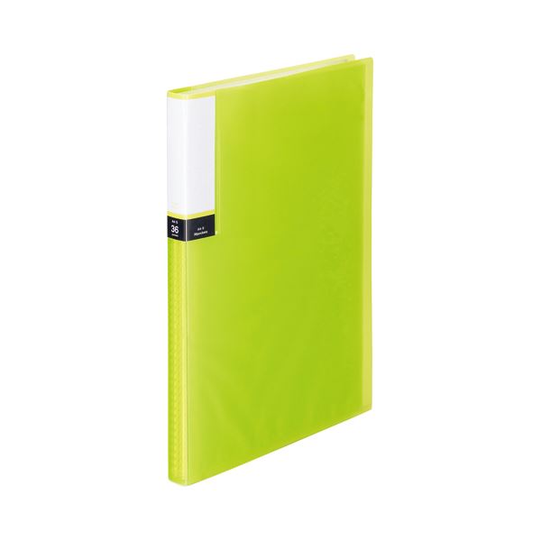 （まとめ） TANOSEE クリアブック（透明表紙） A4タテ 36ポケット 背幅20mm グリーン 1セット（10冊） 〔×3セット〕〔代引不可〕の通販は 10,651円