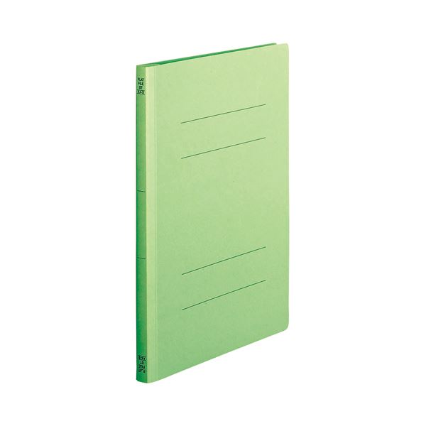 （まとめ） TANOSEE フラットファイル（スタンダードカラー） A4タテ 150枚収容 背幅18mm 緑 1セット（100冊：10冊×10パック） 〔×2セット〕〔代引不可〕の通販は