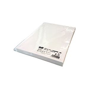 （まとめ） TANOSEE カラーレーザー・IJ用名刺用紙 10面 白 厚口 1冊（100シート） 〔×5セット〕〔代引不可〕のサムネイル