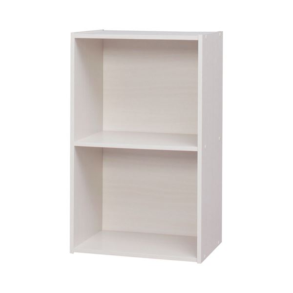 （まとめ） アイリスオーヤマ カラーボックス（CBボックス） A4・2段 W415×H680mm オフホワイト CX-2F-OW 1台 〔×2セット〕〔代引不可〕の通販は 11,653円