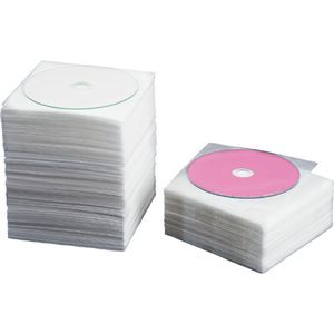 (まとめ) TANOSEE CD・DVD不織布ケース 両面2枚収納 1パック(100枚) 〔×10セット〕〔代引不可〕の通販は 12,760円