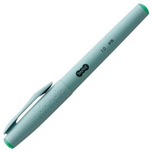 まとめ） TANOSEE 水性サインペン 1.0 緑 1本 〔×60セット〕〔代