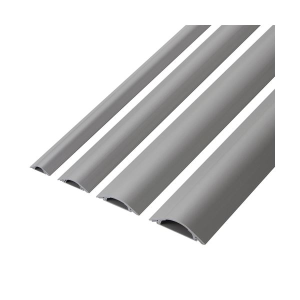 （まとめ） エレコム 床用モール 幅75mm×長さ1m グレー LD-GA1507／LG 1本 〔×10セット〕〔代引不可〕の通販は