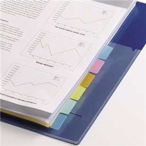 （まとめ） TANOSEE インデックス（PP） A4タテ 4・30穴 6山2組 1パック 〔×15セット〕〔代引不可〕の通販は