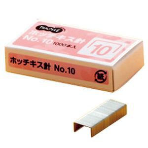 （まとめ） TANOSEE ホッチキス針 NO.10 50本連結×20個入 1箱 〔×100セット〕〔代引不可〕