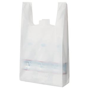 （まとめ） TANOSEE 乳白レジ袋 35号 ヨコ265×タテ540×マチ幅130mm 1パック（100枚） 〔×15セット〕〔代引不可〕の通販は