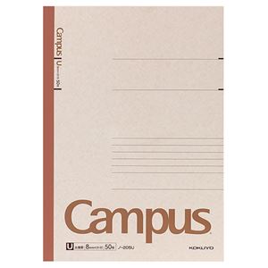(まとめ) コクヨ キャンパスノート(太横罫) A4 U罫 50枚 ノ-205U 1冊 〔×10セット〕〔代引不可〕の通販は 7,830円