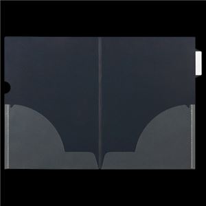 （まとめ） ニックス インデックス付クリアホルダー A4（見開きA3） 二つ折サイドインデックス付 MS-ICH-WA4 1パック（10枚） 〔×10セット〕〔代引不可〕