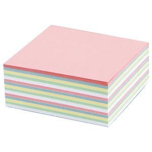 (まとめ) プロモスティックジャパン どこからでもふせん 75×75mm 混色5色 TAF-09-007 1冊 〔×5セット〕〔代引不可〕の通販は 5,390円