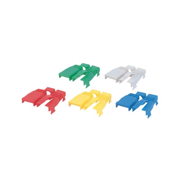 (まとめ)サンワサプライ モジュラーカバー(後付け可能・5色セット) ADT-MC3K〔×5セット〕〔代引不可〕の通販は 7,436円