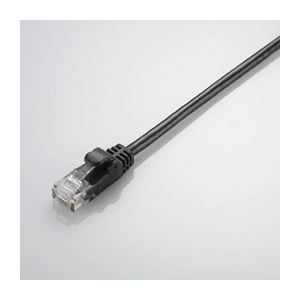 (まとめ)エレコム やわらかLANケーブル(Cat5E準拠) LD-CTY/BK5〔×10セット〕〔代引不可〕の通販は