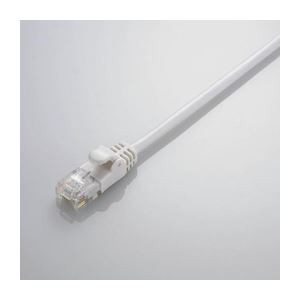 (まとめ)エレコム Gigabit やわらかLANケーブル(Cat6準拠) LD-GPY/WH7〔×5セット〕〔代引不可〕